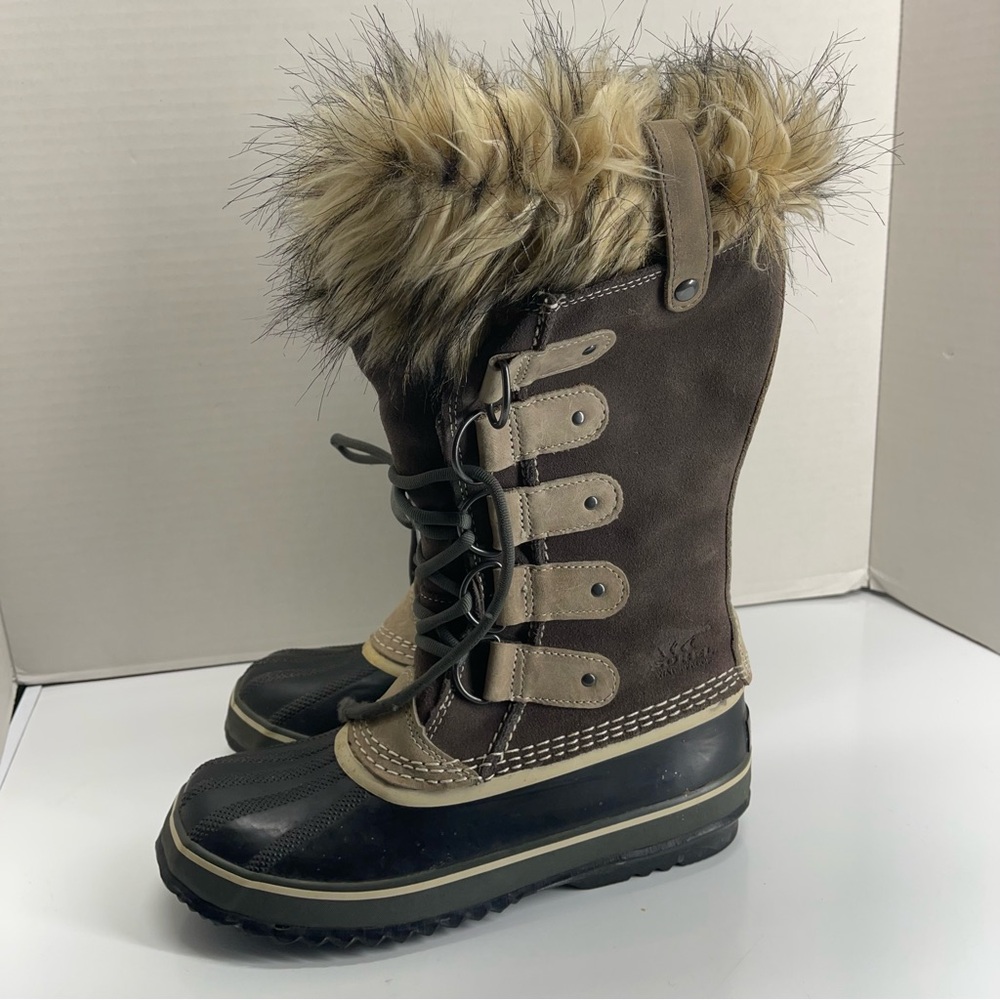 Sorel Joan of Arctic Faux Fur Winter Boots Sz 8 - Picture 6 of 13